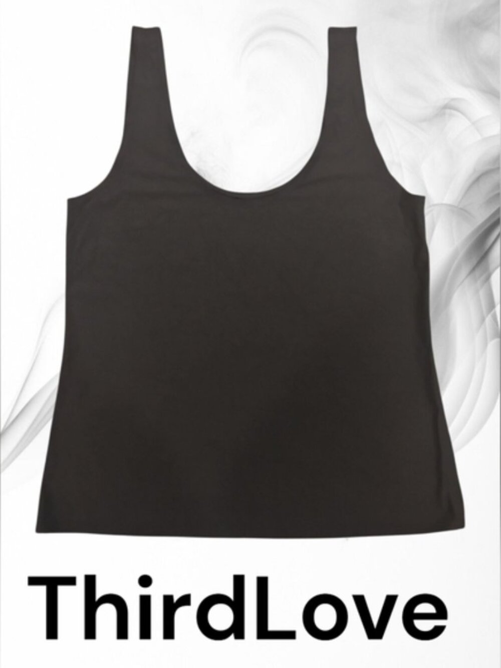 ThirdLove SZ L Black Comfort Stretch Cami Sleeveless Layering Lightweight
